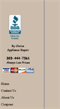 Mobile Screenshot of bychoiceappliancerepair.com